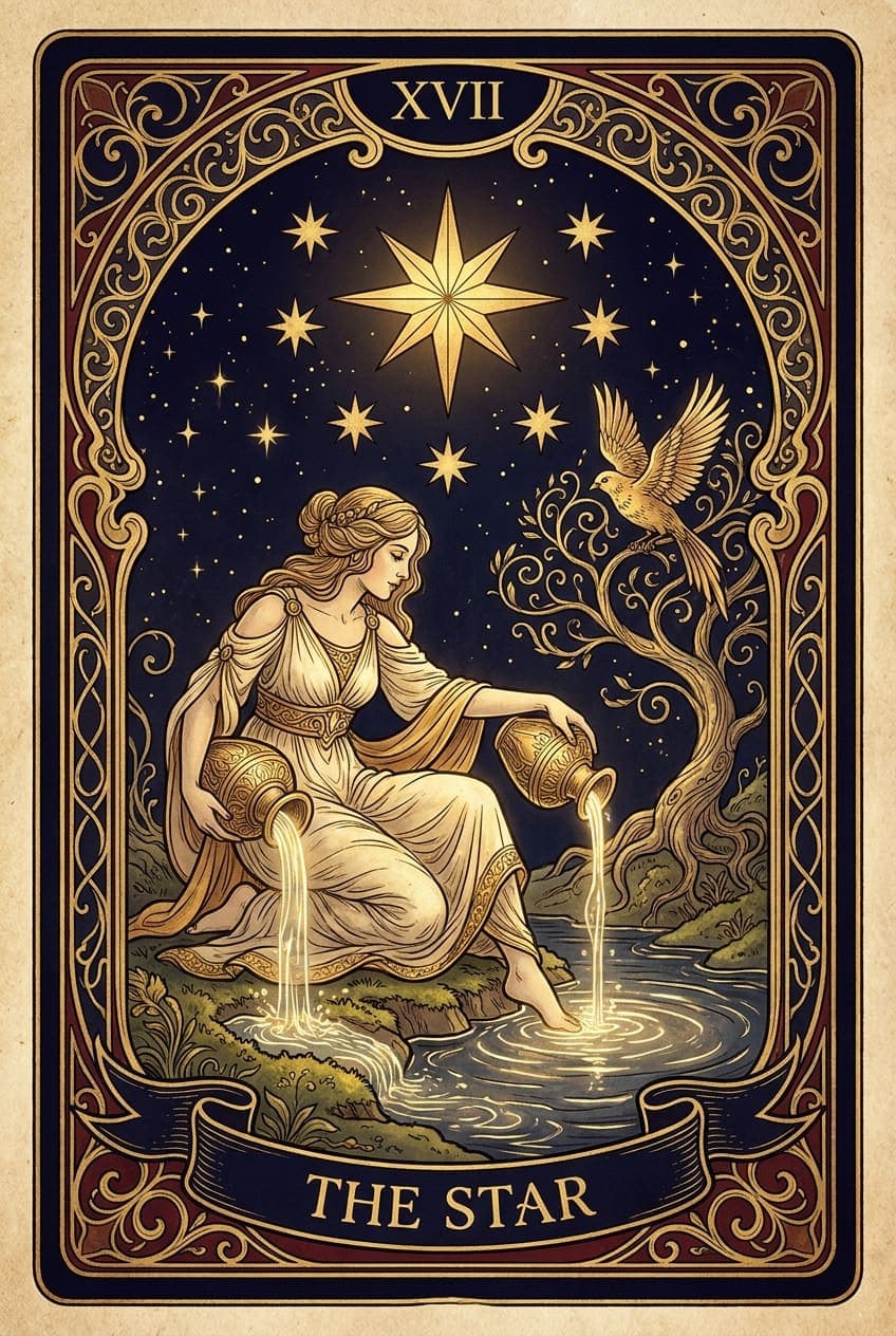 The Star tarot card